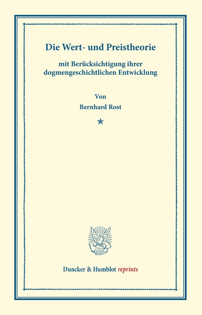 Die Wert- und Preistheorie