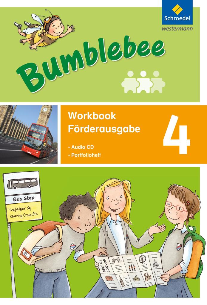 Bumblebee 4 - Förderheft - Inklusion plus Portfolioheft und Pupil‘s Audio-CD