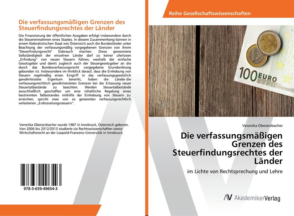 Die verfassungsmäßigen Grenzen des Steuerfindungsrechtes der Länder