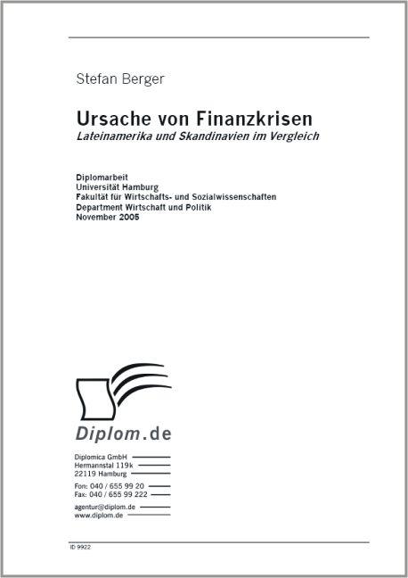 Ursache von Finanzkrisen