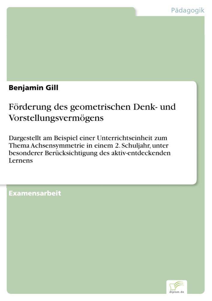 Förderung des geometrischen Denk- und Vorstellungsvermögens