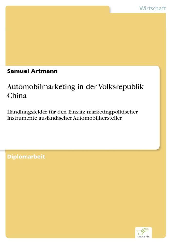 Automobilmarketing in der Volksrepublik China