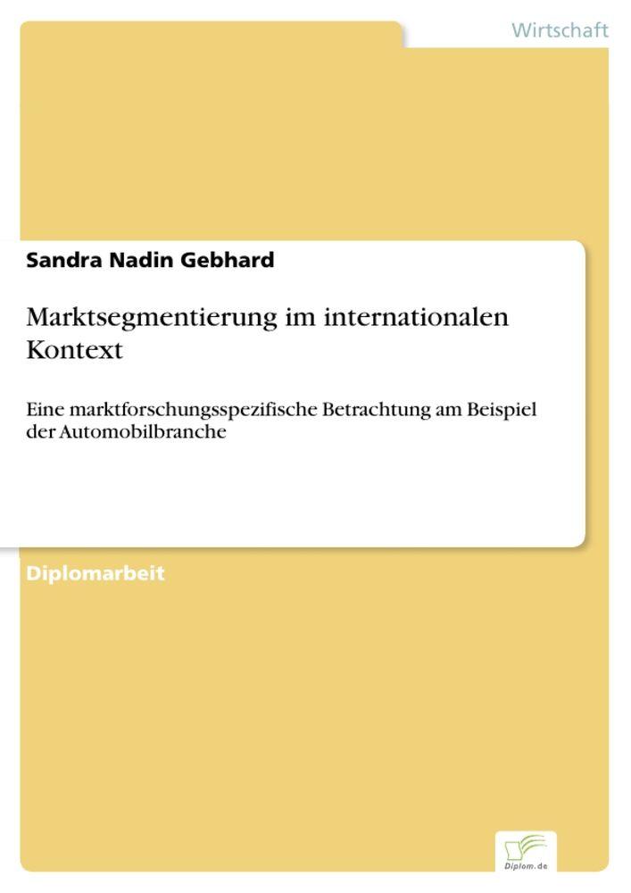 Marktsegmentierung im internationalen Kontext