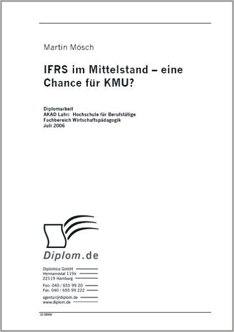 IFRS im Mittelstand - eine Chance für KMU?