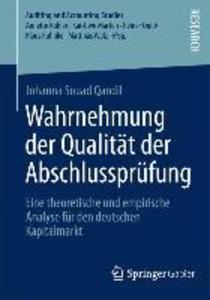 Wahrnehmung der Qualität der Abschlussprüfung