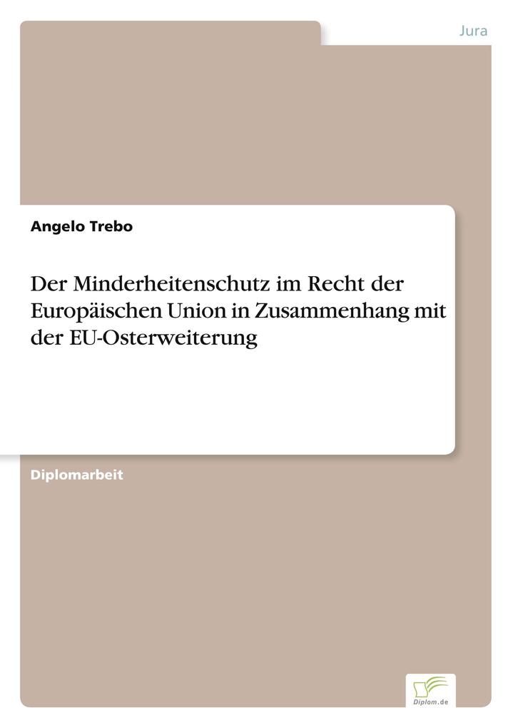 Der Minderheitenschutz im Recht der Europäischen Union in Zusammenhang mit der EU-Osterweiterung