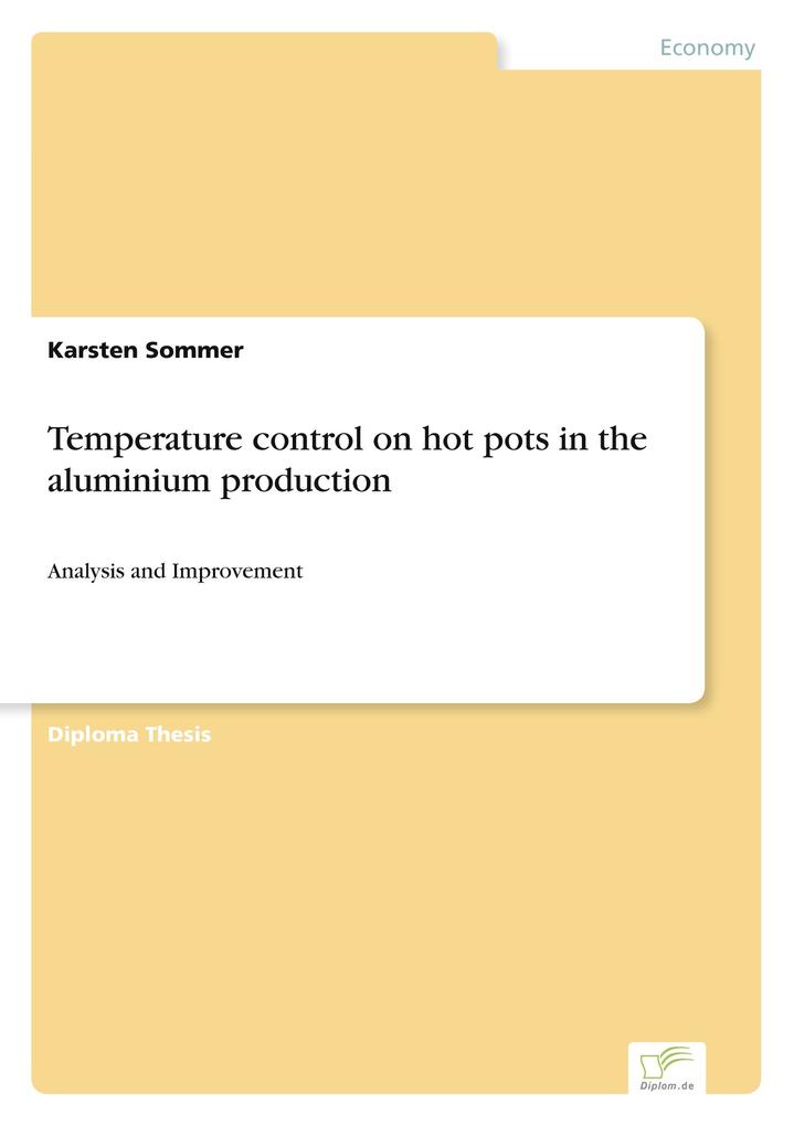 Temperature control on hot pots in the aluminium production
