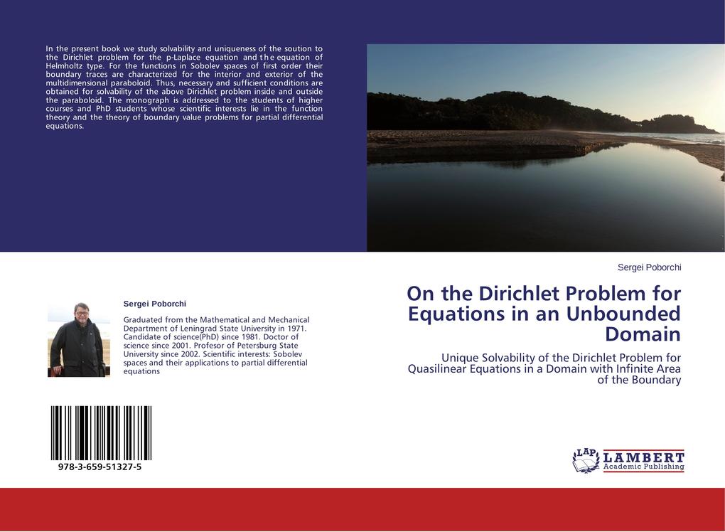 On the Dirichlet Problem for Equations in an Unbounded Domain
