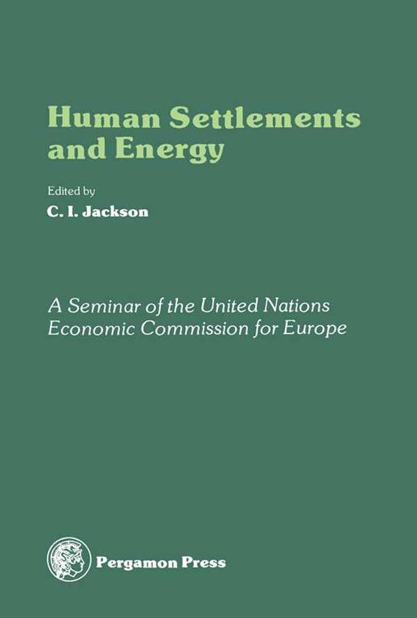 Human Settlements and Energy