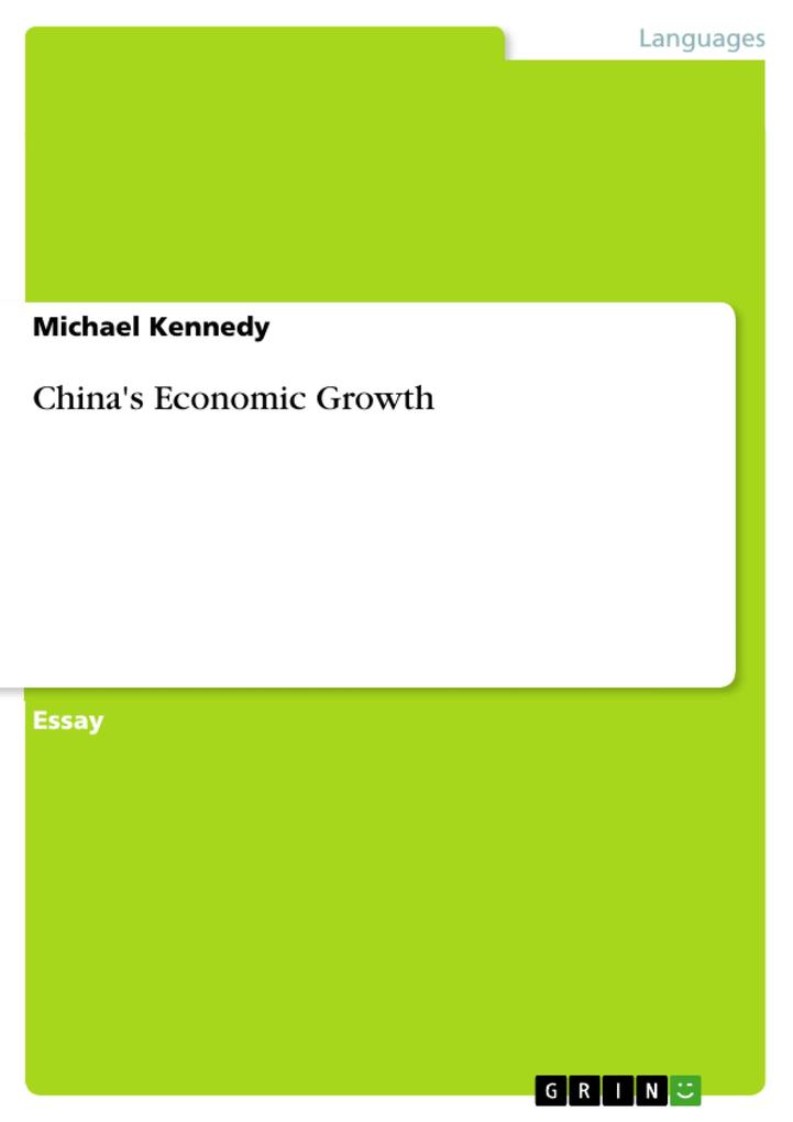 China‘s Economic Growth