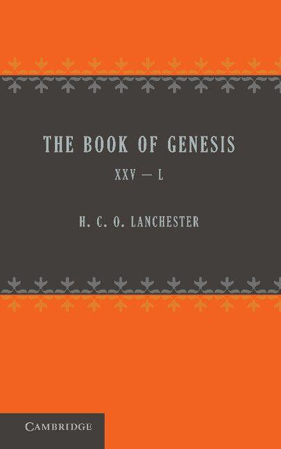 The Book of Genesis 25 50