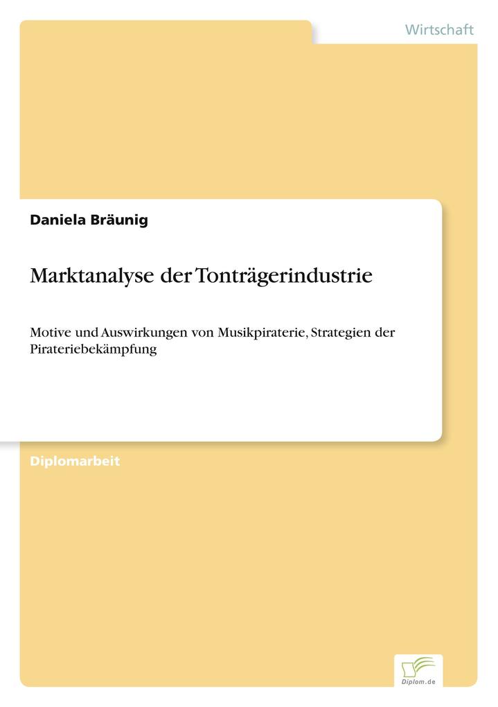 Marktanalyse der Tonträgerindustrie