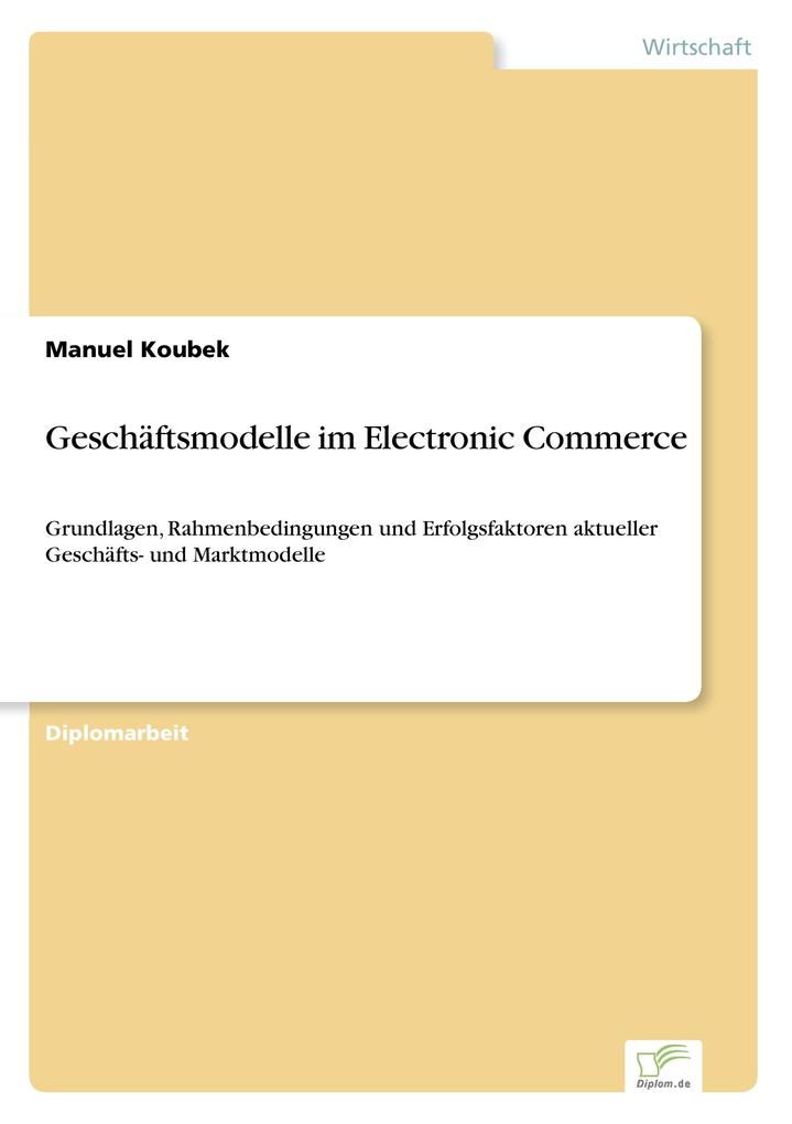 Geschäftsmodelle im Electronic Commerce