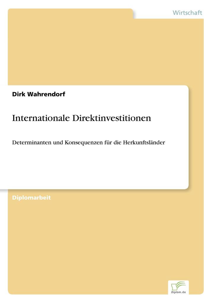 Internationale Direktinvestitionen