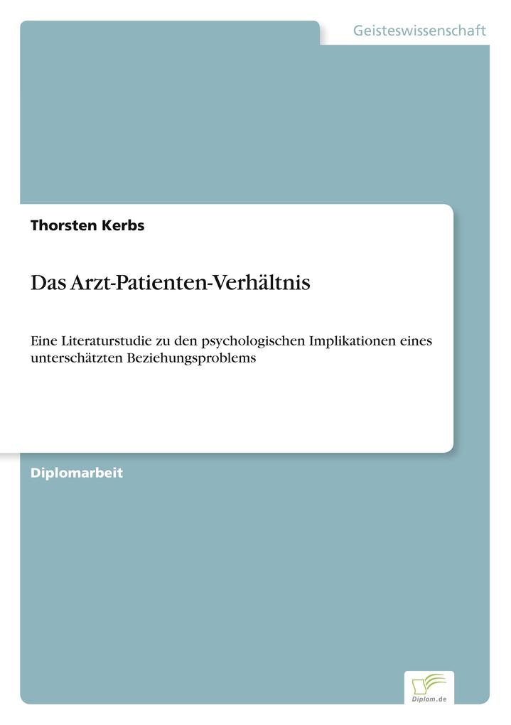 Das Arzt-Patienten-Verhältnis