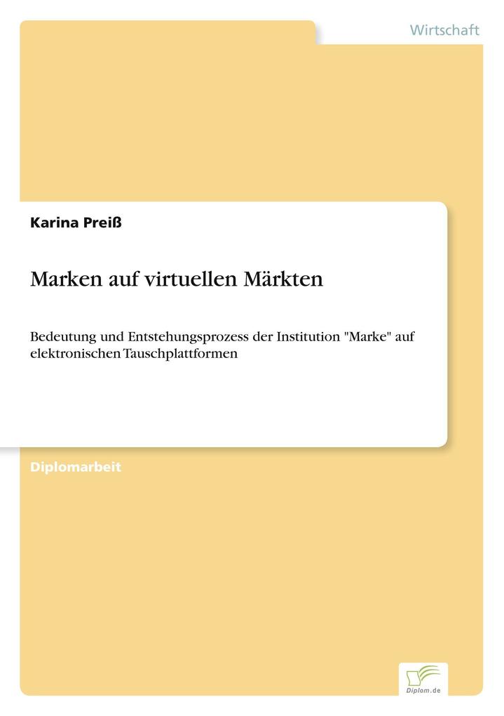 Marken auf virtuellen Märkten