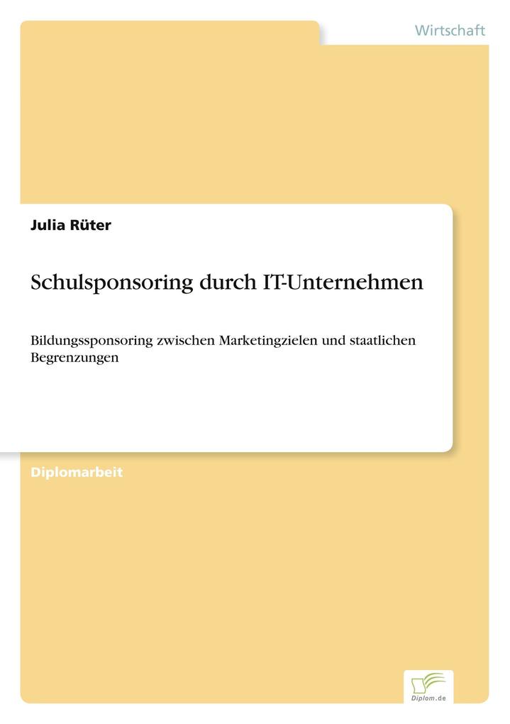 Schulsponsoring durch IT-Unternehmen