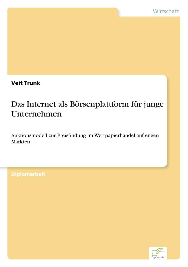 Das Internet als Börsenplattform für junge Unternehmen