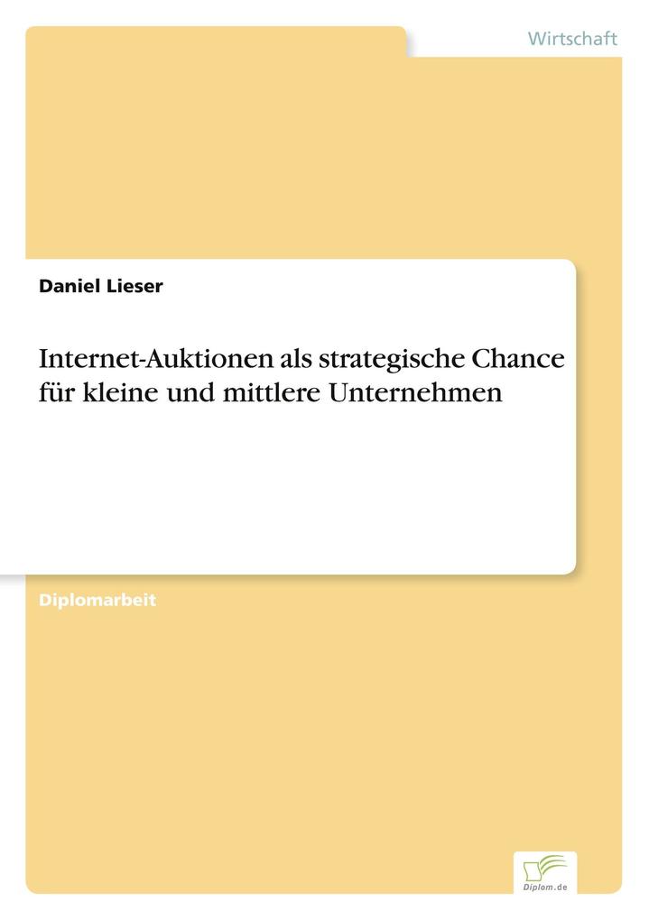 Internet-Auktionen als strategische Chance für kleine und mittlere Unternehmen