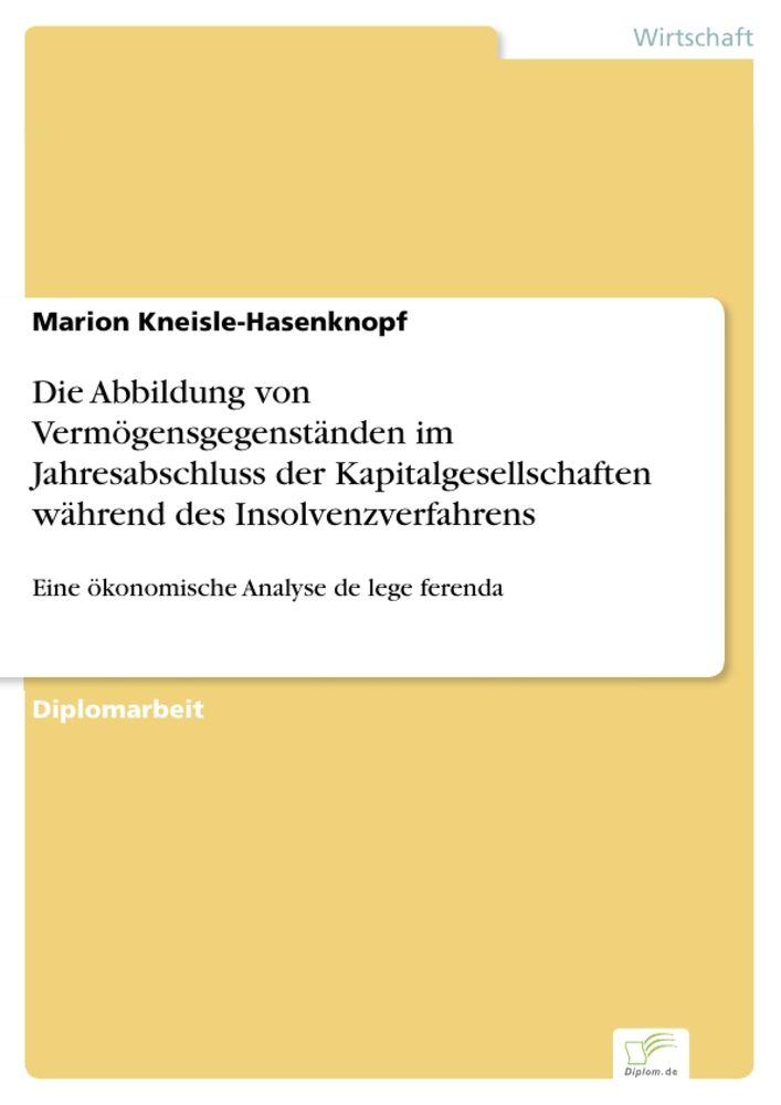 Die Abbildung von Vermögensgegenständen im Jahresabschluss der Kapitalgesellschaften während des Insolvenzverfahrens