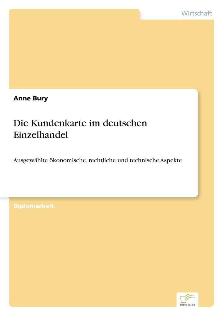 Die Kundenkarte im deutschen Einzelhandel