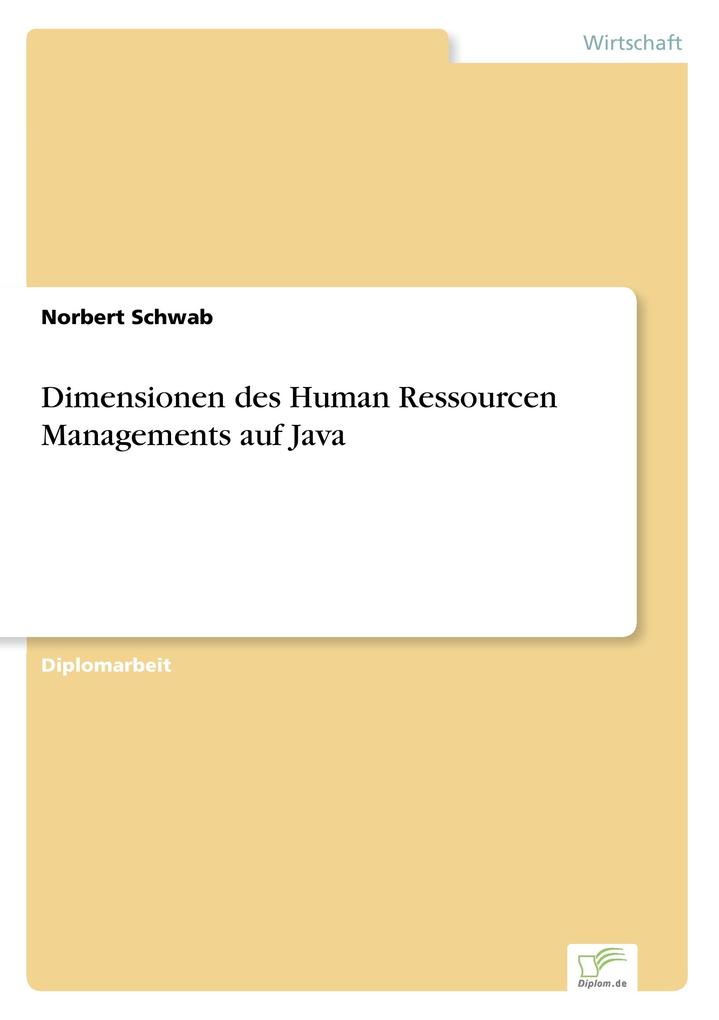 Dimensionen des Human Ressourcen Managements auf Java