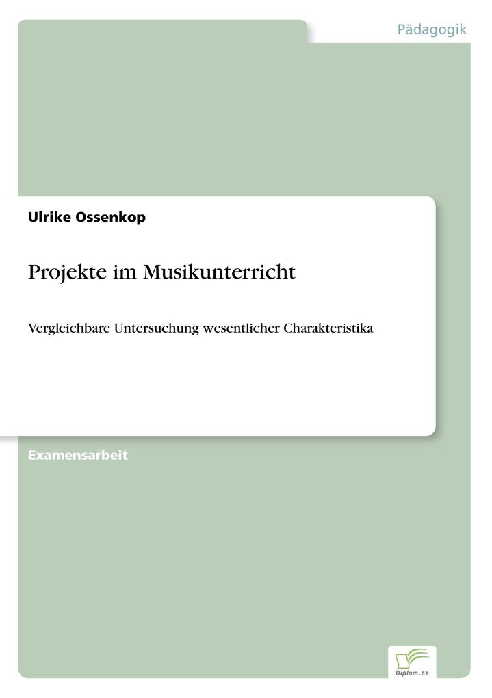 Projekte im Musikunterricht