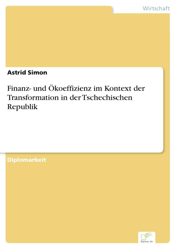 Finanz- und Ökoeffizienz im Kontext der Transformation in der Tschechischen Republik