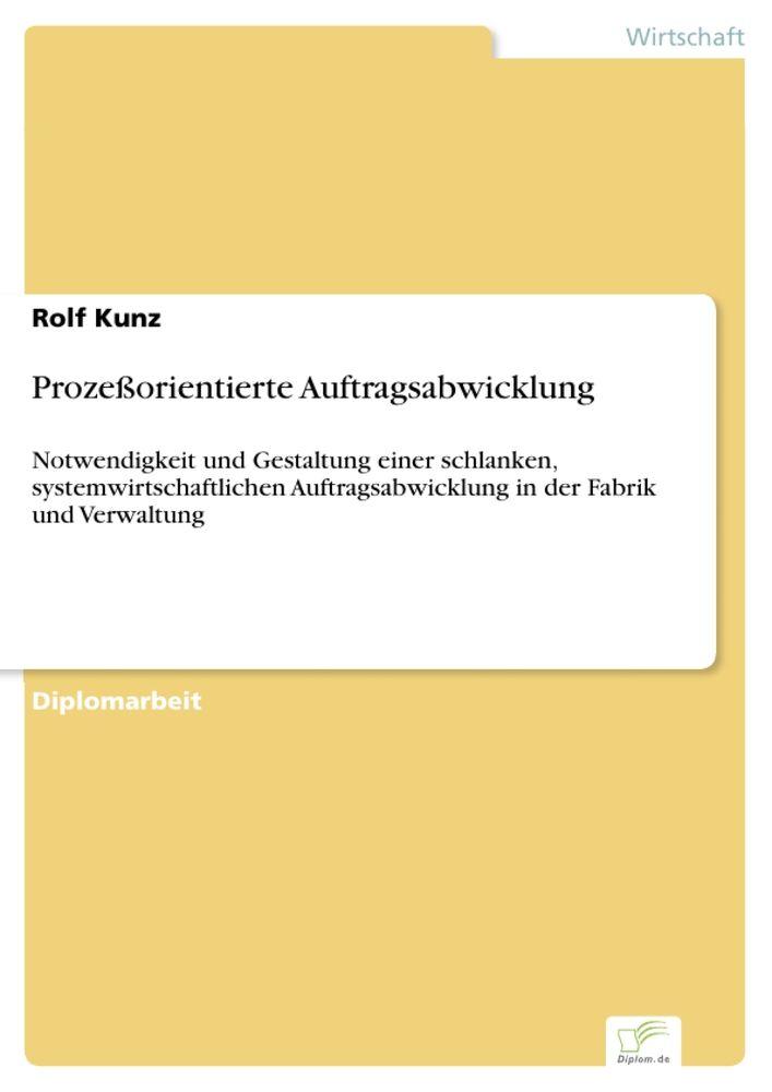 Prozeßorientierte Auftragsabwicklung