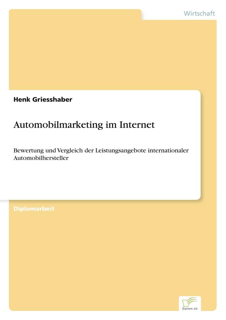 Automobilmarketing im Internet