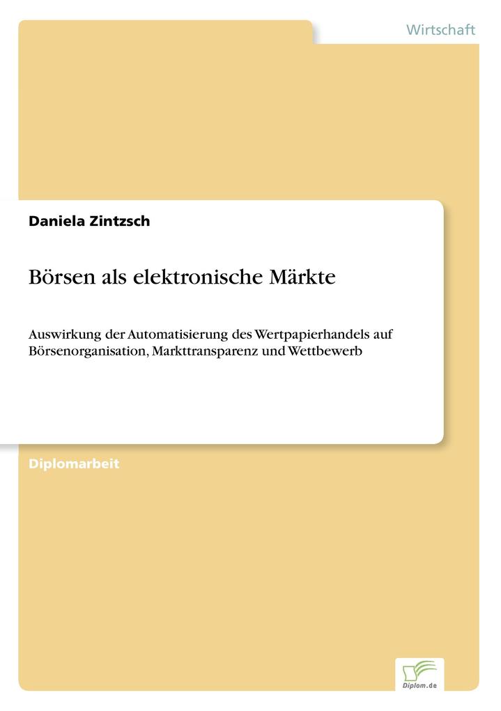 Börsen als elektronische Märkte