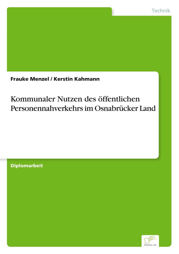 Kommunaler Nutzen des öffentlichen Personennahverkehrs im Osnabrücker Land