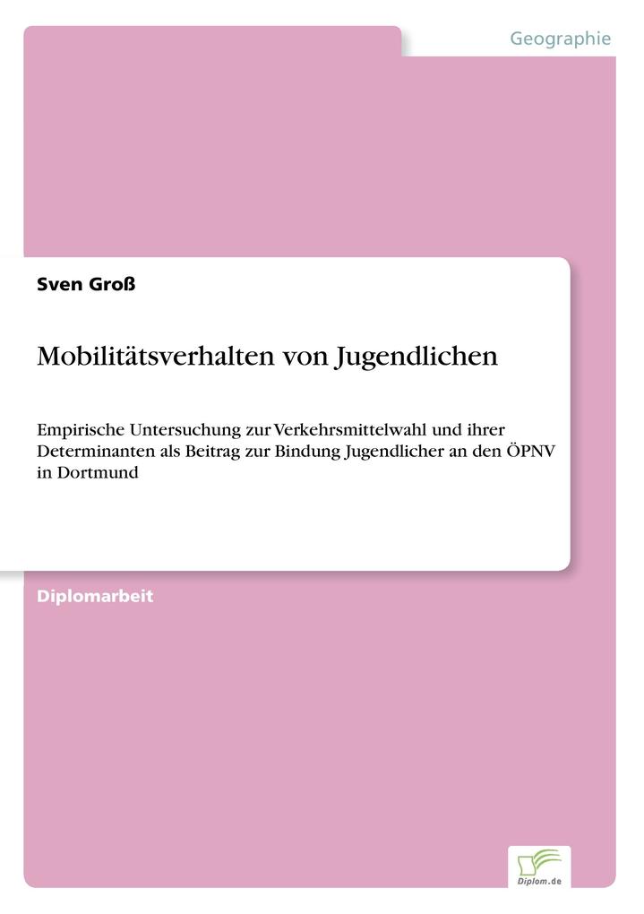 Mobilitätsverhalten von Jugendlichen
