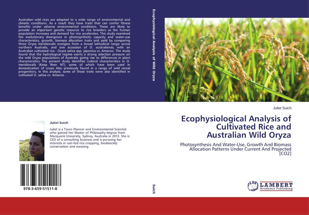 Ecophysiological Analysis of Cultivated Rice and Australian Wild Oryza
