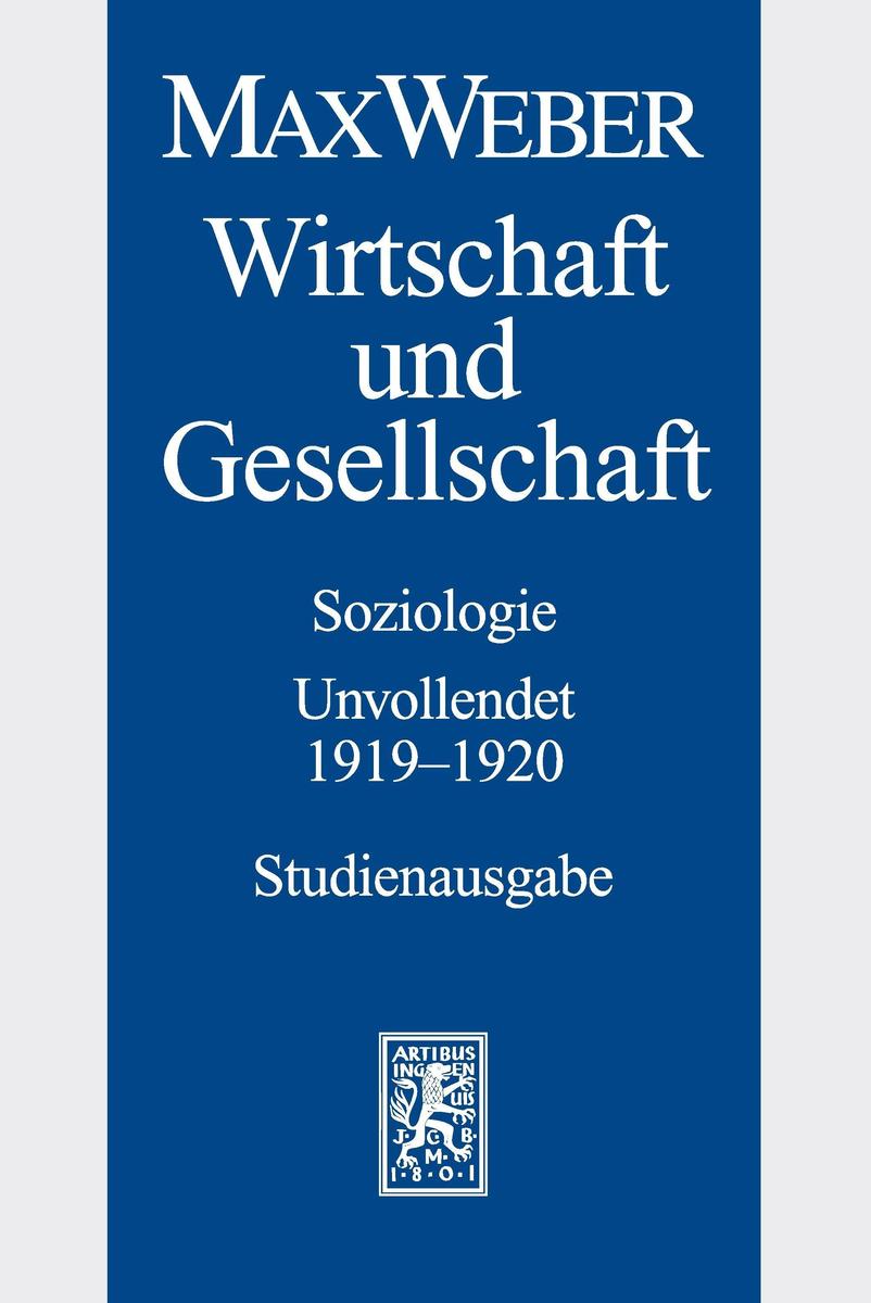 Mohr Siebeck Gmbh & Co. K Wirtschaft Und Gesellschaft