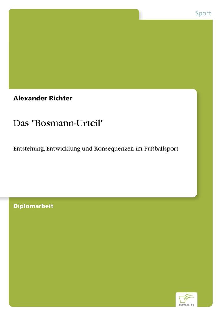 Das 'Bosmann-Urteil'