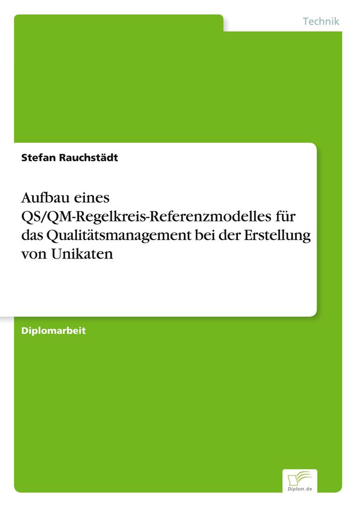 Aufbau eines QS/QM-Regelkreis-Referenzmodelles für das Qualitätsmanagement bei der Erstellung von Unikaten