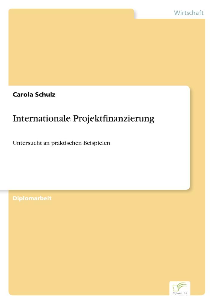 Internationale Projektfinanzierung