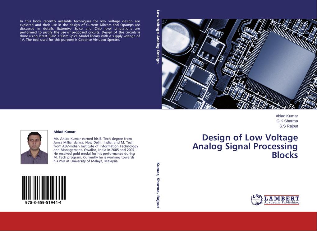 Design of Low Voltage Analog Signal Processing Blocks