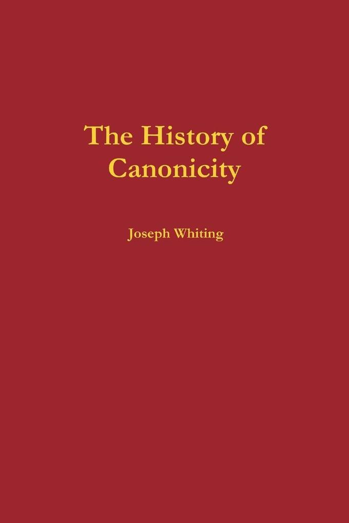 The History of Canonicity