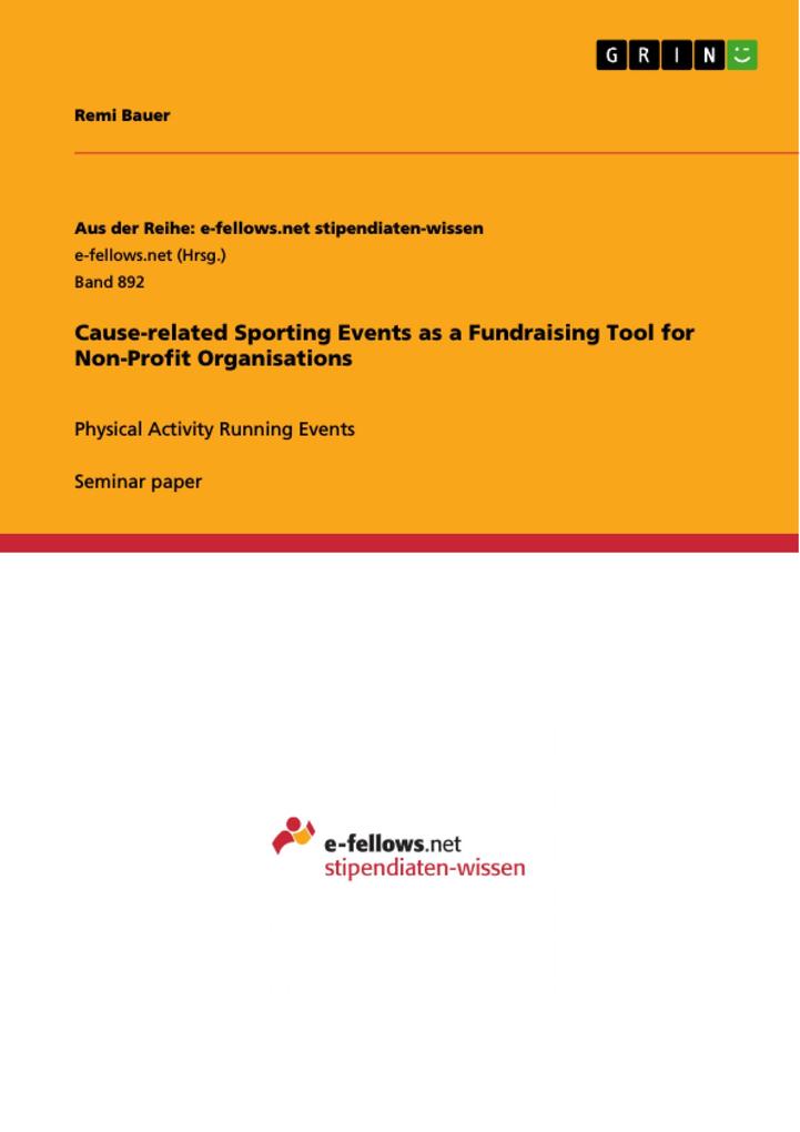 Cause-related Sporting Events as a Fundraising Tool for Non-Profit Organisations