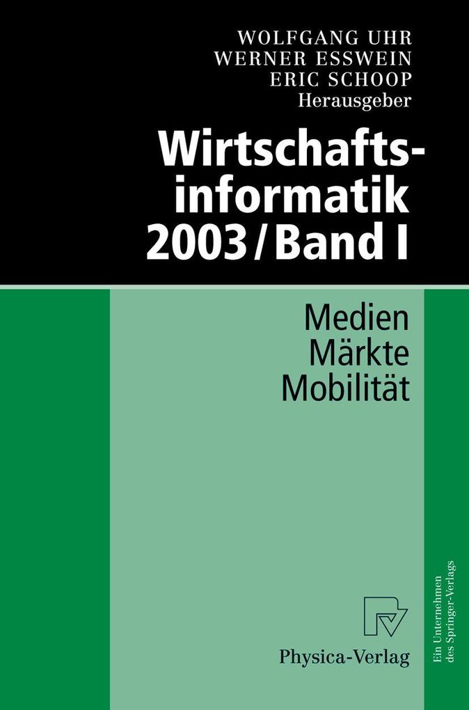 Wirtschaftsinformatik 2003/Band I