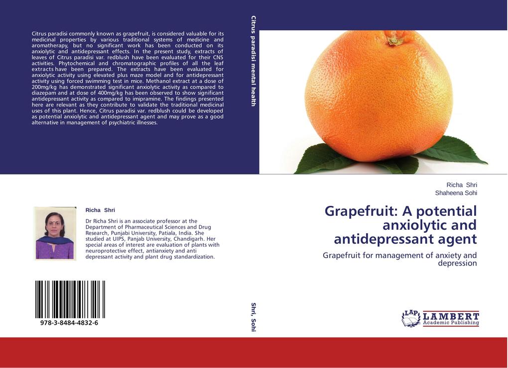 Grapefruit: A potential anxiolytic and antidepressant agent
