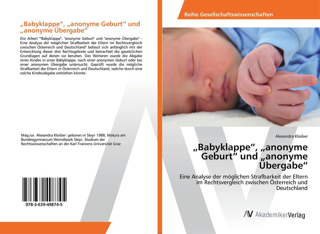 'Babyklappe' 'anonyme Geburt' und 'anonyme Übergabe'