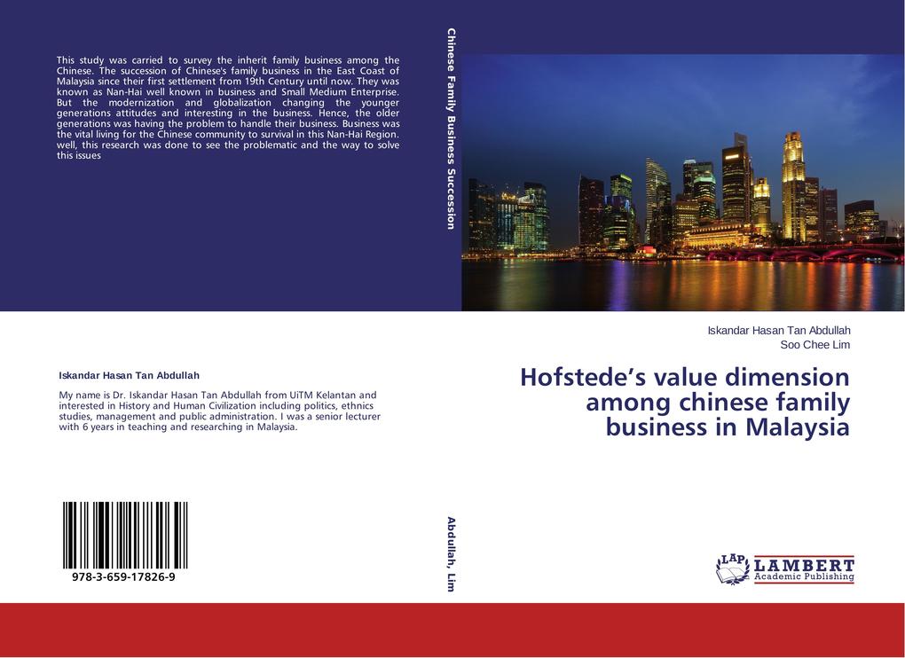 Hofstedes value dimension among chinese family business in Malaysia