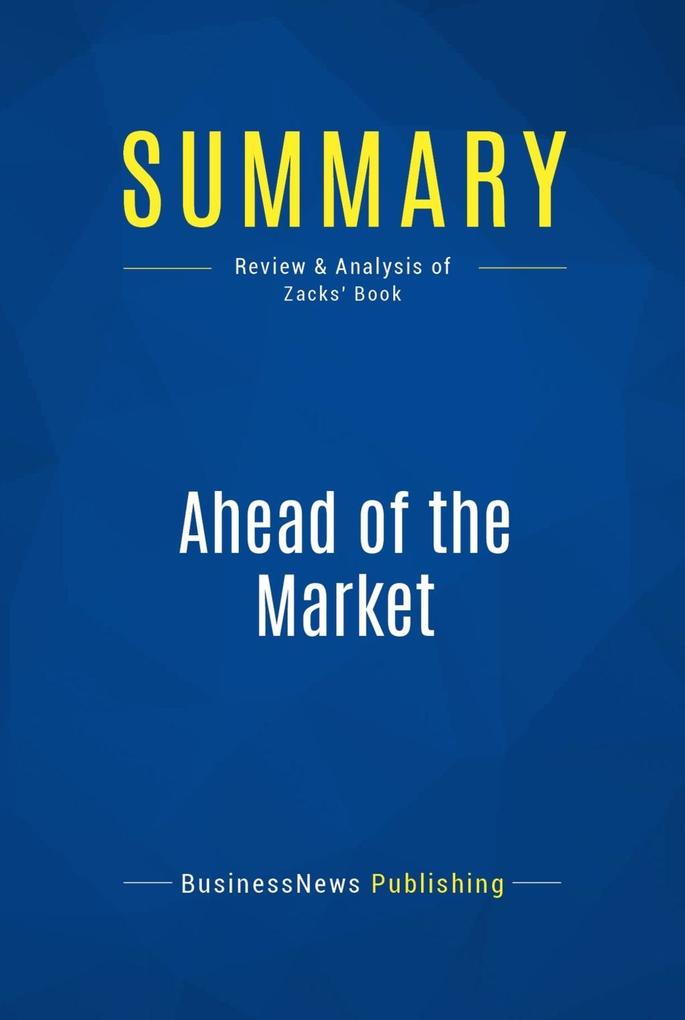 Summary: Ahead of the Market