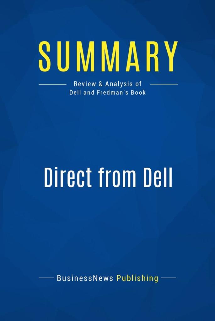 Summary: Direct from Dell