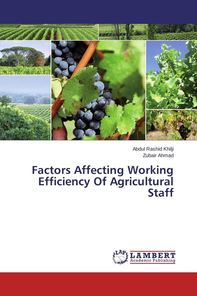 Factors Affecting Working Efficiency Of Agricultural Staff