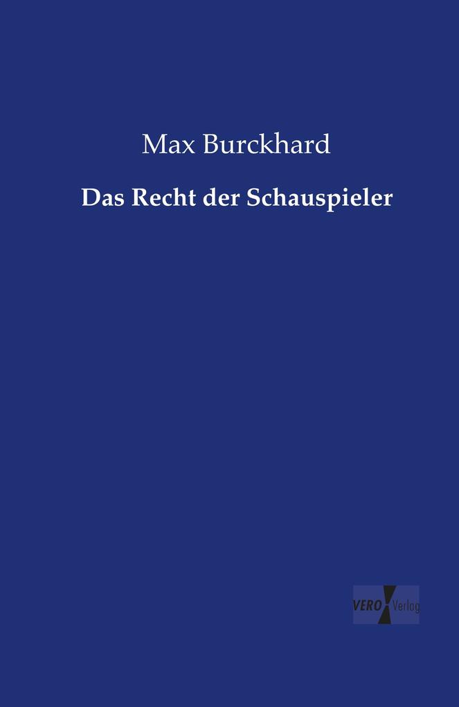 Das Recht der Schauspieler