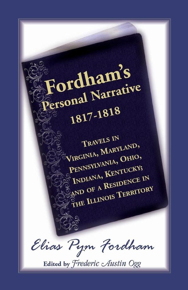 Fordham's Personal Narrative 1817-1818
